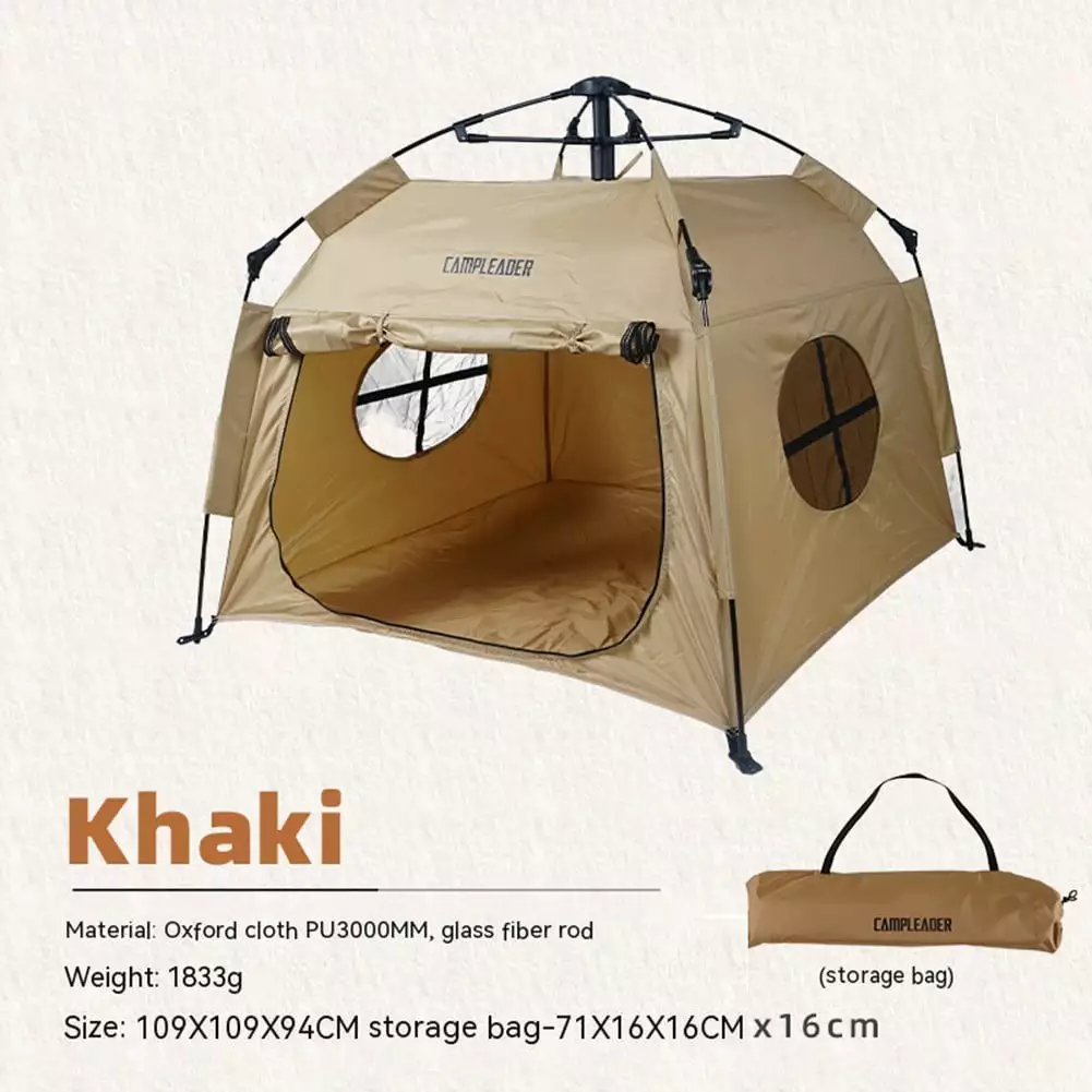 Pet Tent Outdoor Home Fully Automatic Folding Cat Dog Tent Portable Camping Tent