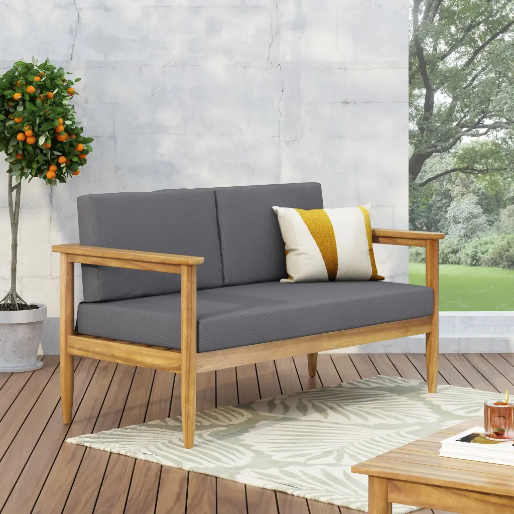 Gavin Seat Teak Wood Water Resistant Outdoor Patio Chair nh-cloudhouse