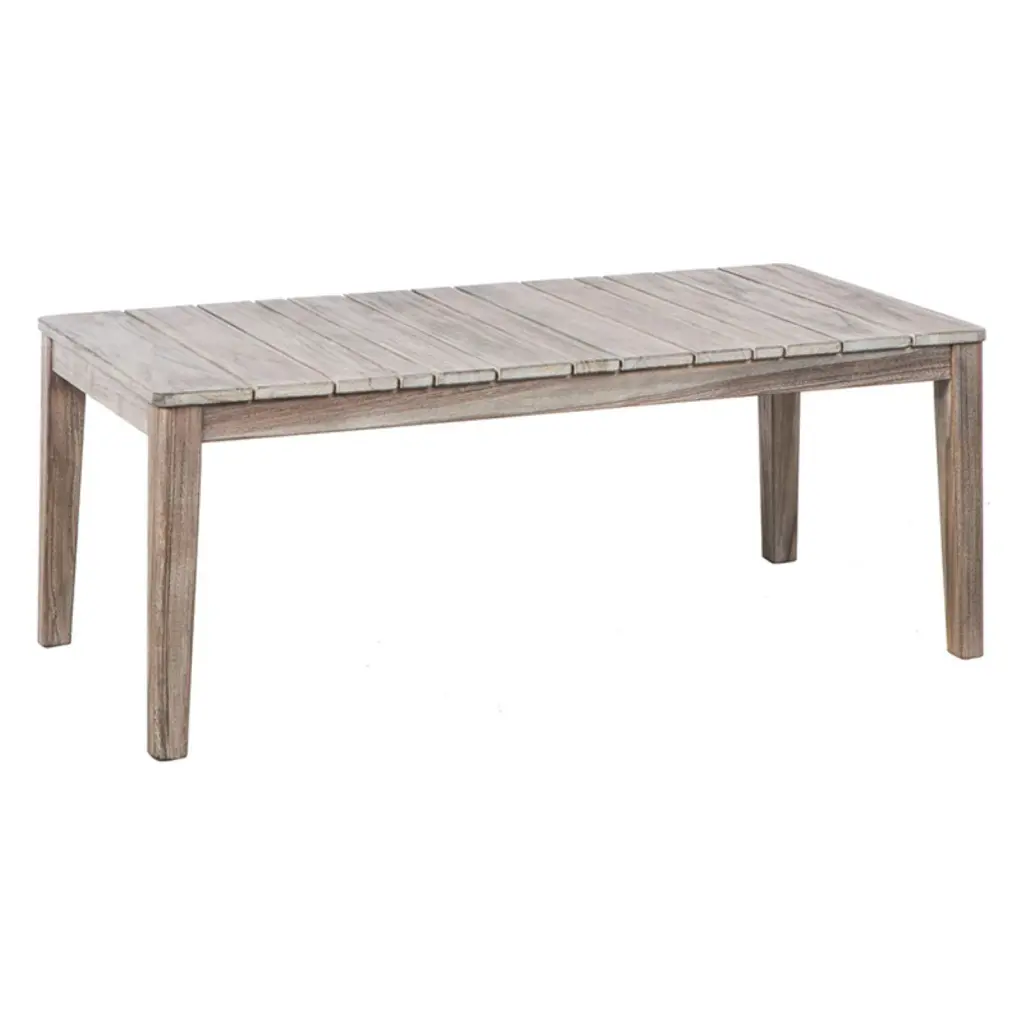 Alfresco Home Cornwall Wood Patio Coffee Table Outdoor Use