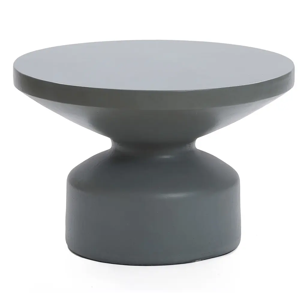 HomeStock Island Interiors Gray Mgo 24.2 Round Outdoor Coffee Table