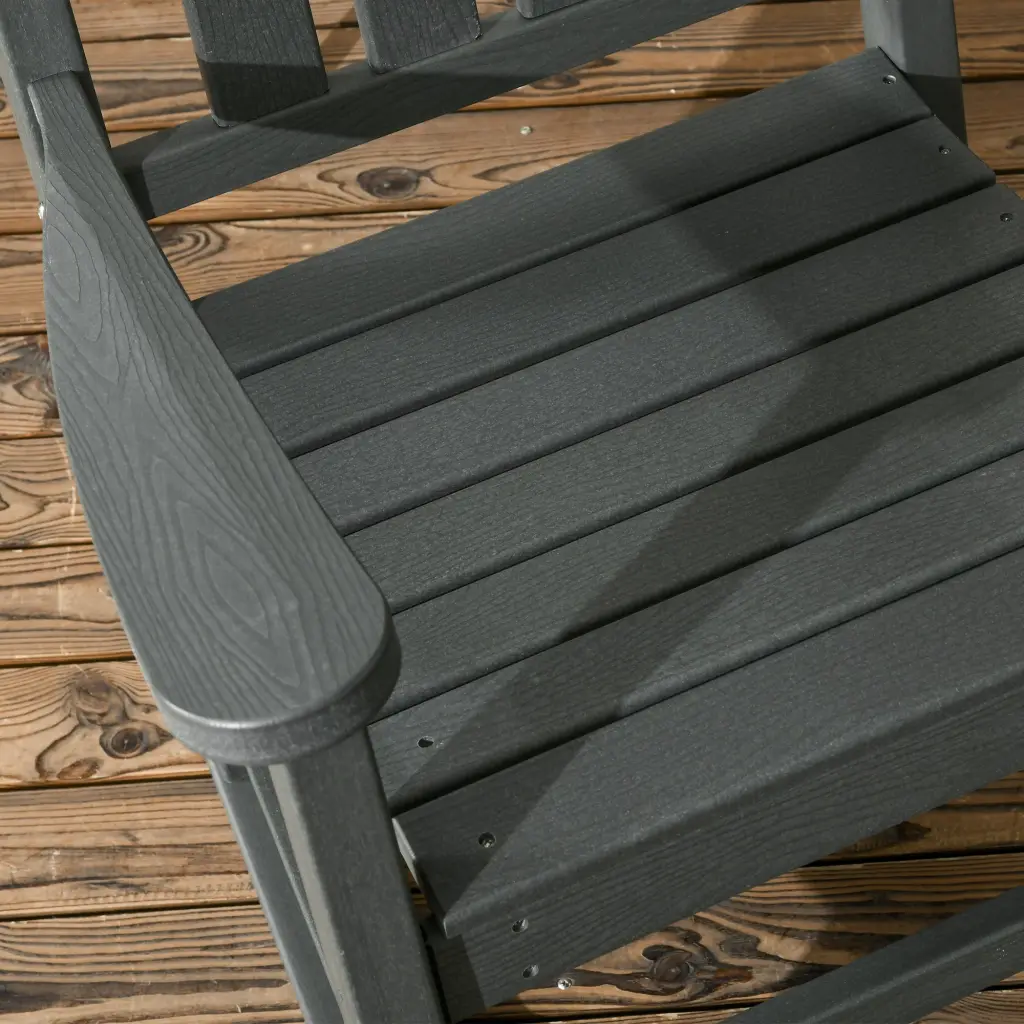 Outsunny 2 Pieces Outdoor Rocking Chair All Weather Resistant HDPE aosom business