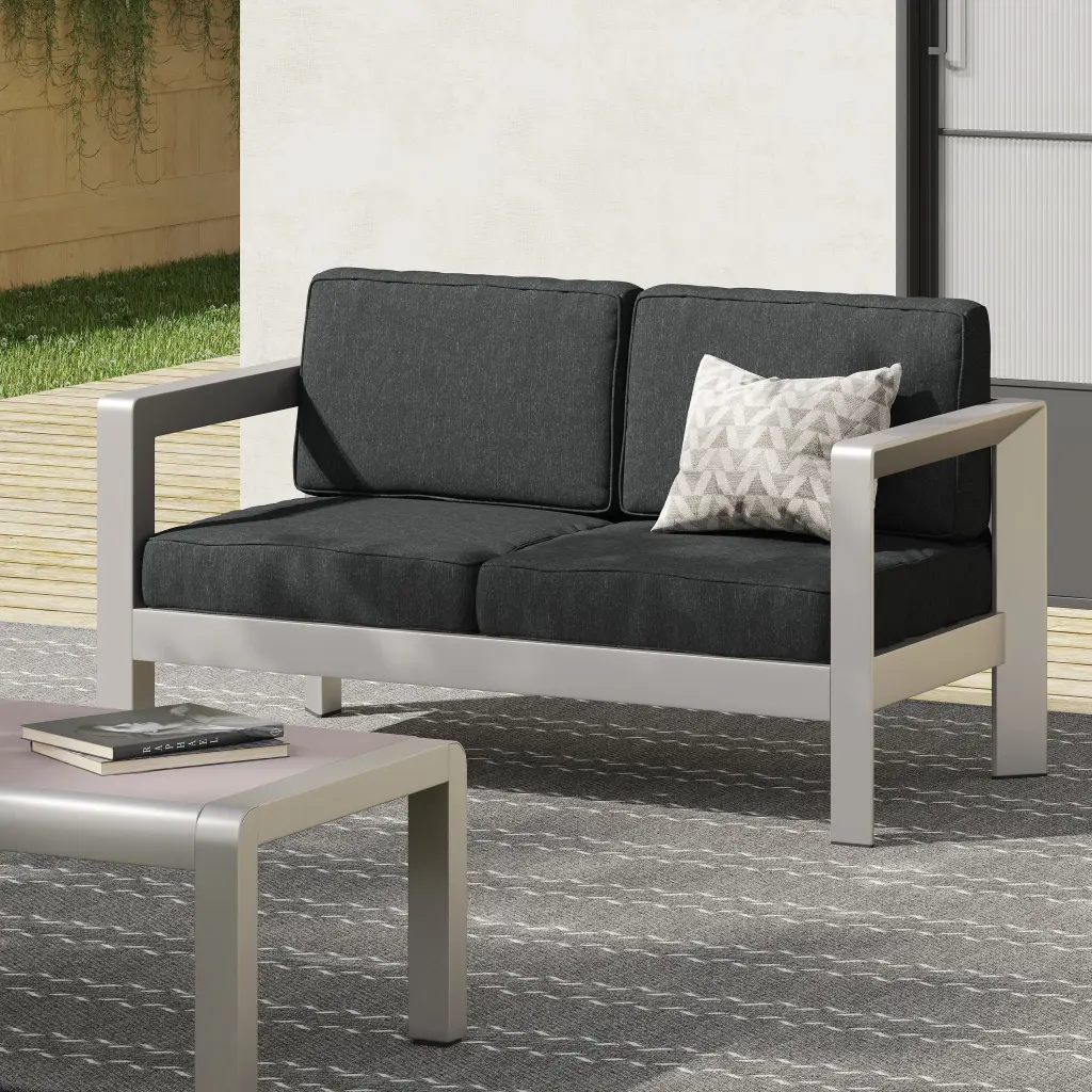 Aviara Seat Shiny Aluminum nh-kisa