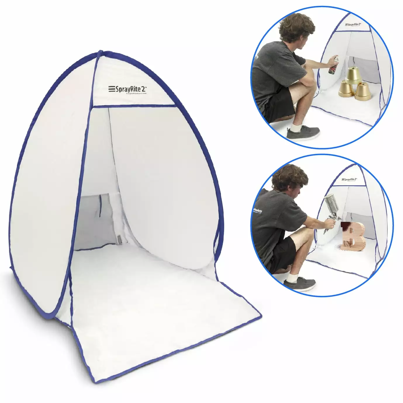 SPRAYRITE 2 Paint Spray Shelter Portable Spray Booth Painting Tent Small Furniture Paint Stain Home Use