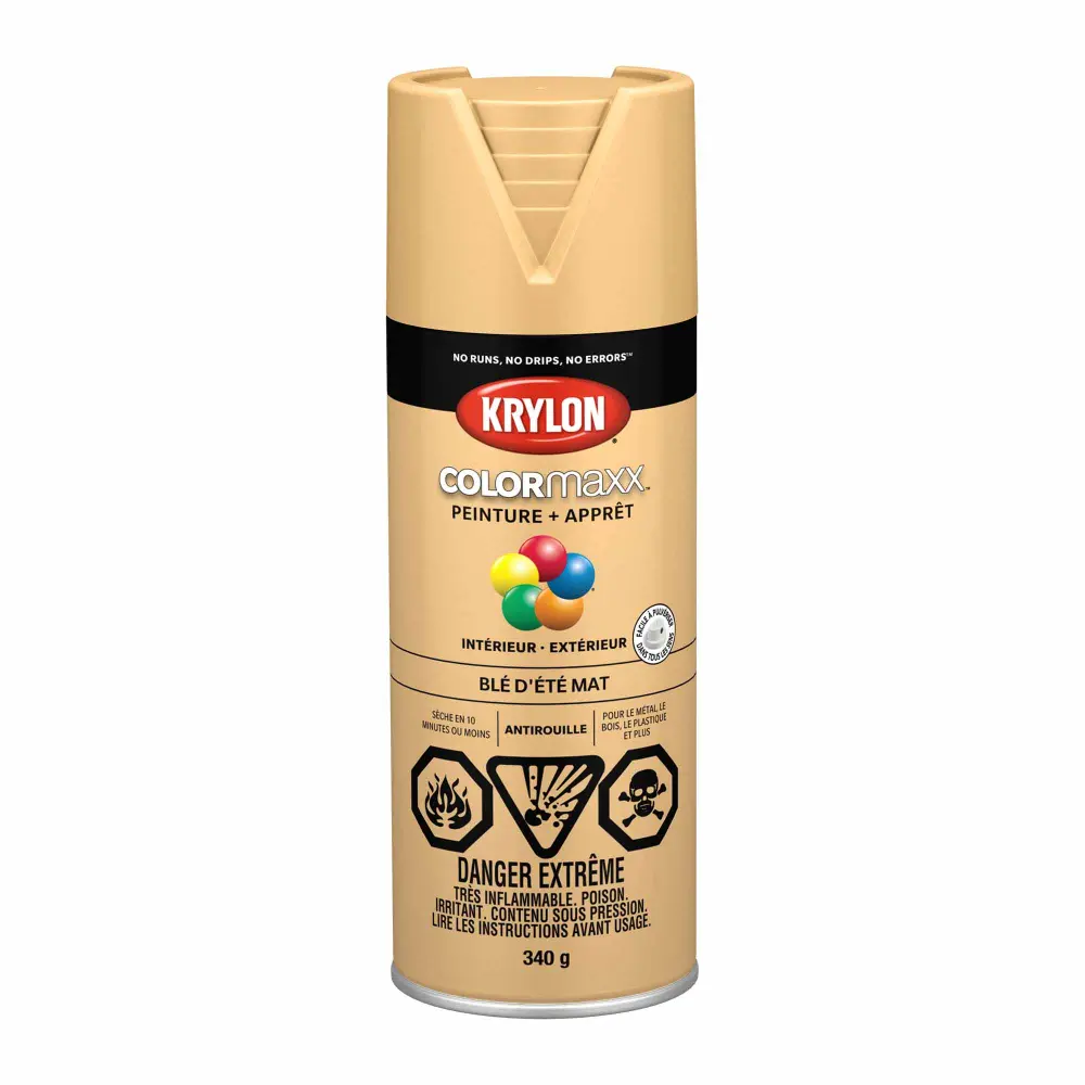 Krylon COLORMAXX Paint + Primer Soft-touch Summer Wheat, 340 g