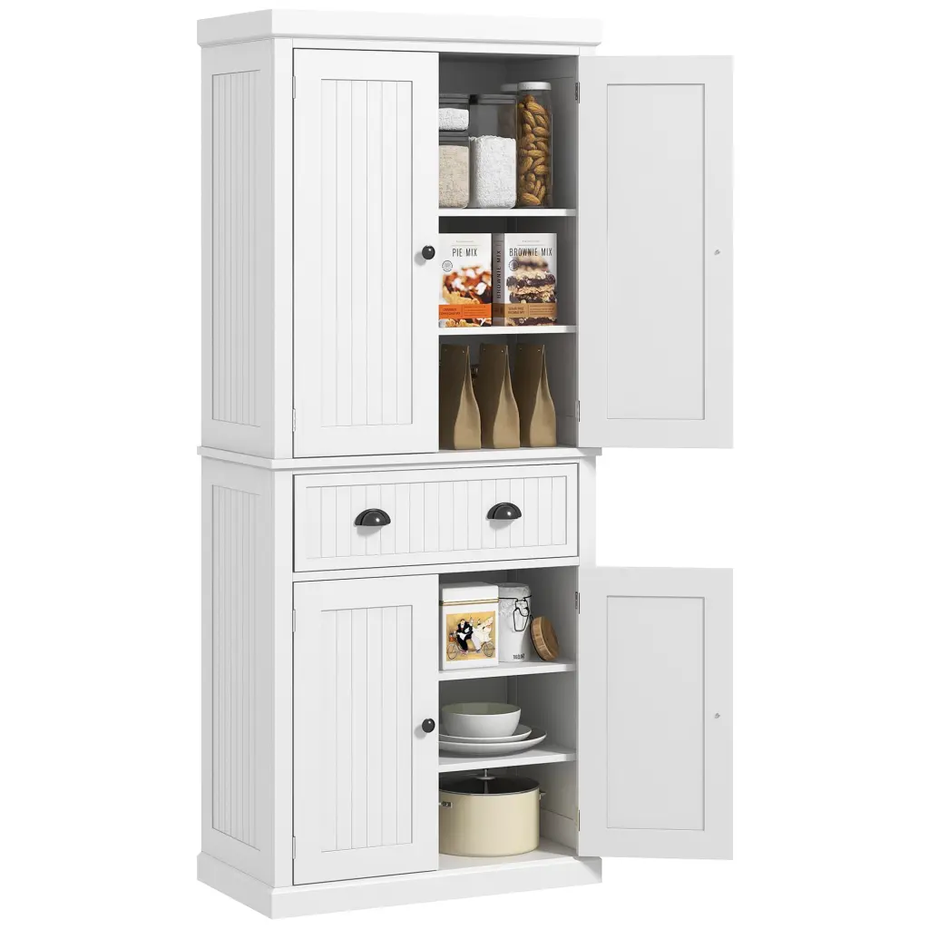 Homcom 72 Inch Kitchen Pantry Tall Storage Cabinet Freestanding Cupboard aosom business