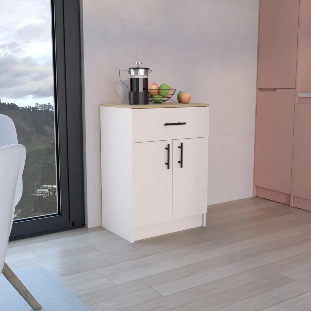 Mayorca Multistorage Pantry Cabinet One Drawer Two Interior Shelves rta muebles colombia