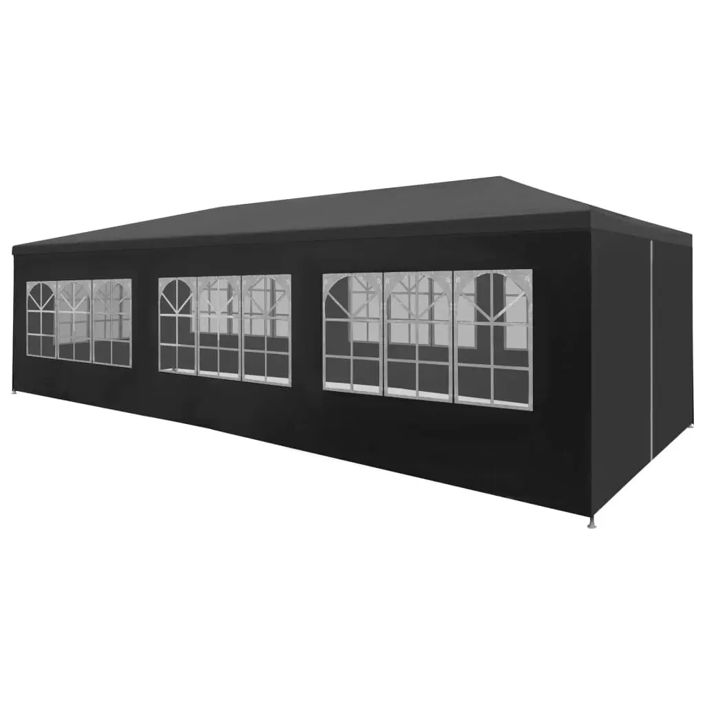 Party Tent 9.8x29.5 Feet Anthracite Outdoor Event Canopy