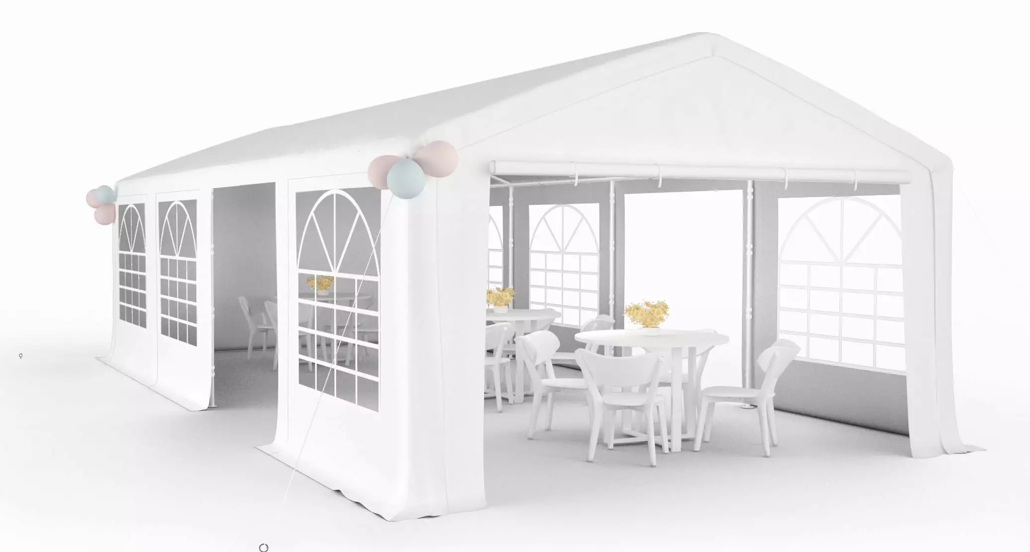 Quictent 13x26 ft Heavy Duty Party Tent Wedding Outdoor Gazebo Carry Bags 13