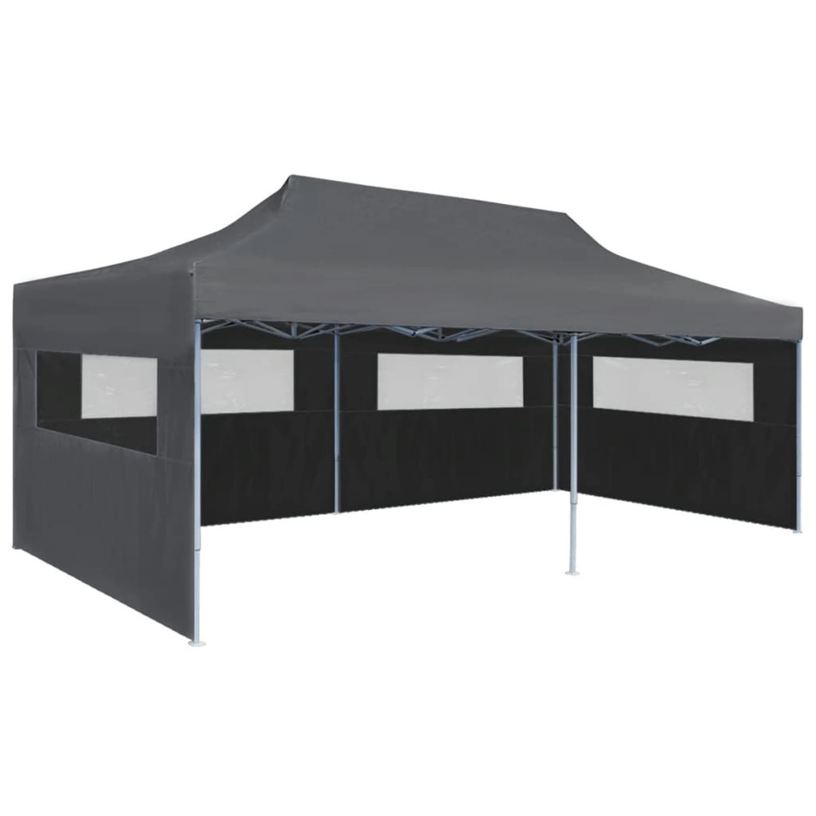 Tomshoo Folding Pop-up Party Tent Sidewalls 9.8x19.7ft Anthracite