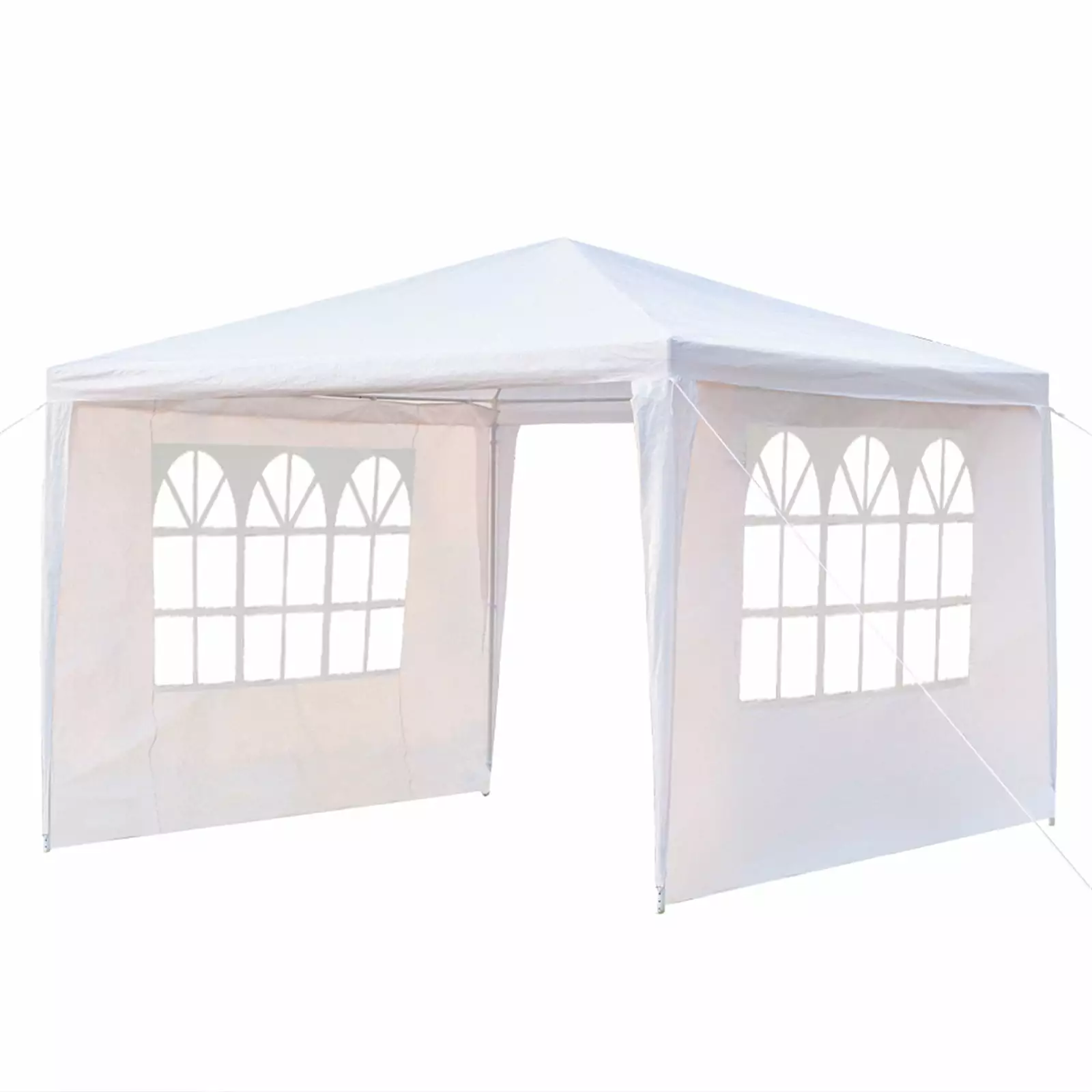 Yesfashion 3-Sided Waterproof Assembled Tent 3x3m Wedding Camping Parking Spiral Tubes