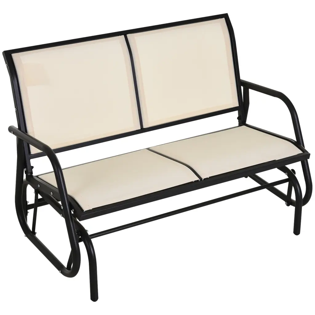 Outsunny 2 Person Outdoor Glider Bench Patio Swing Rocking Chair aosom business