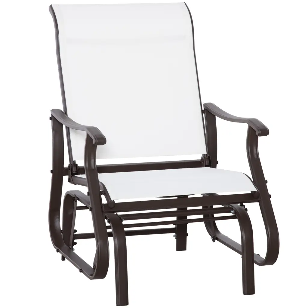 Outsunny Outdoor Glider Chair, Gliders Outside Patio Alloy Metal Fr aosom business