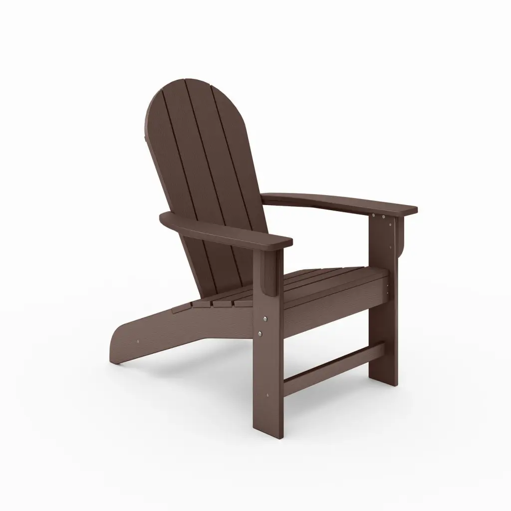 Brown Adirondack Chair Luxury HDPE Poly Lumber Pool Patio Garden sopoly