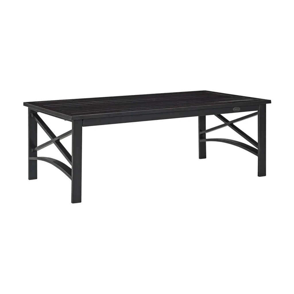 HomeStock Island Oasis Outdoor Metal Coffee Table Oil Rubbed Bronze
