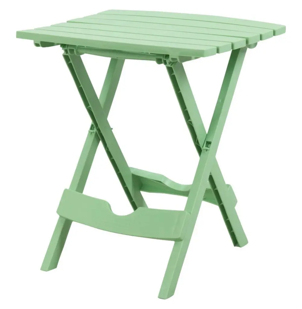 Quik Fold Patio Side Table Resin Summer Green CLkPde