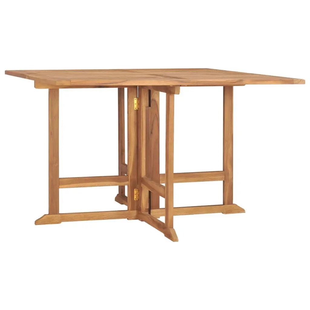 47.2 Inch Solid Teak Wood Folding Patio Dining Table