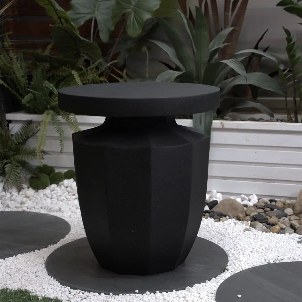 20.3 Inch Decorative Garden End Table Modern Heavy Duty Patio Furniture elite trade