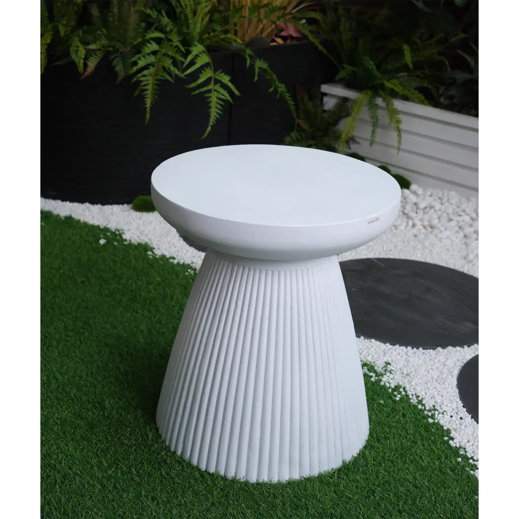 Decorative Garden End Table 20.3 Inch H Modern Heavy Duty Patio Robust Table elite trade