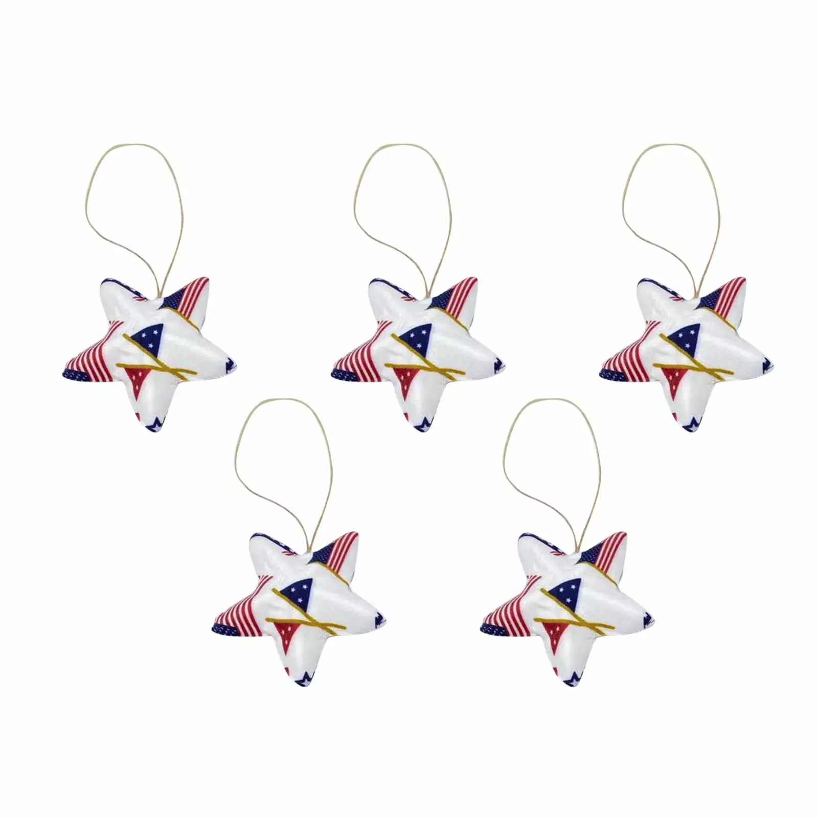 YIYEFU Independence Day Five-pointed Star Decorations 6cm Patriotic Events