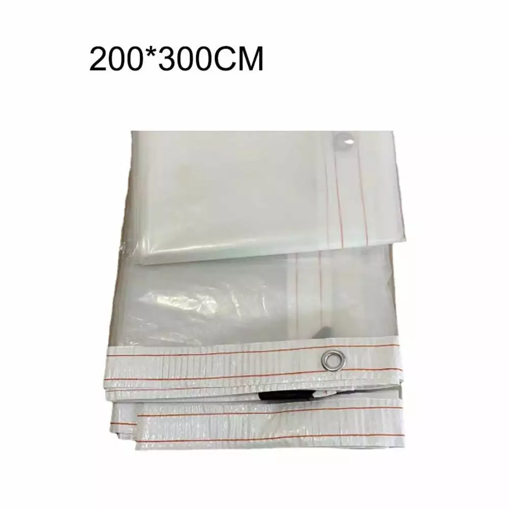 Waterproof Clear Poly Tarp Edges Garden Anti-Freeze Windproof Plant Protection