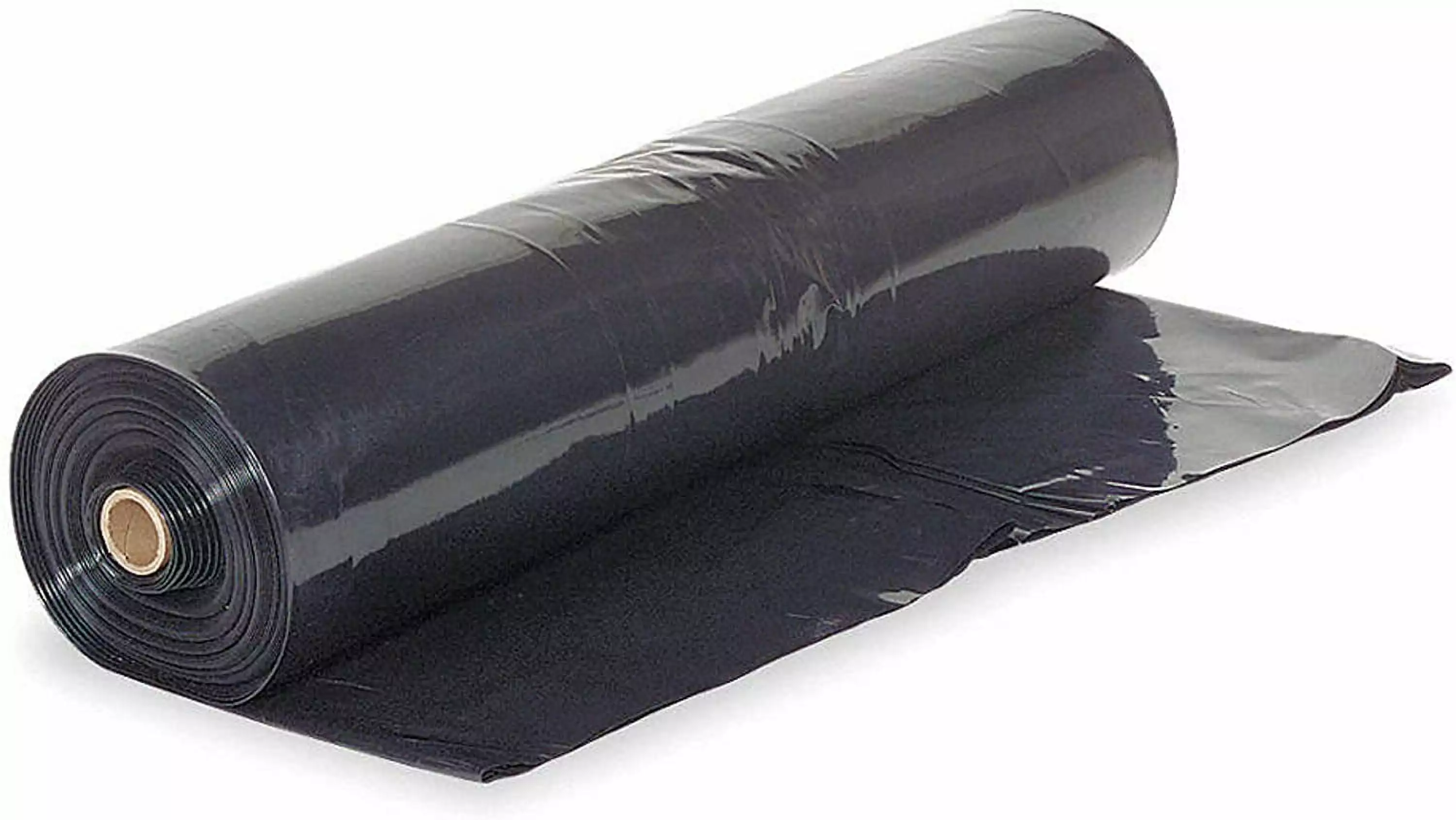 Black Plastic Sheeting 2 mil 3' x 100' Polyethylene Vapor Barrier Painters Tarp 10