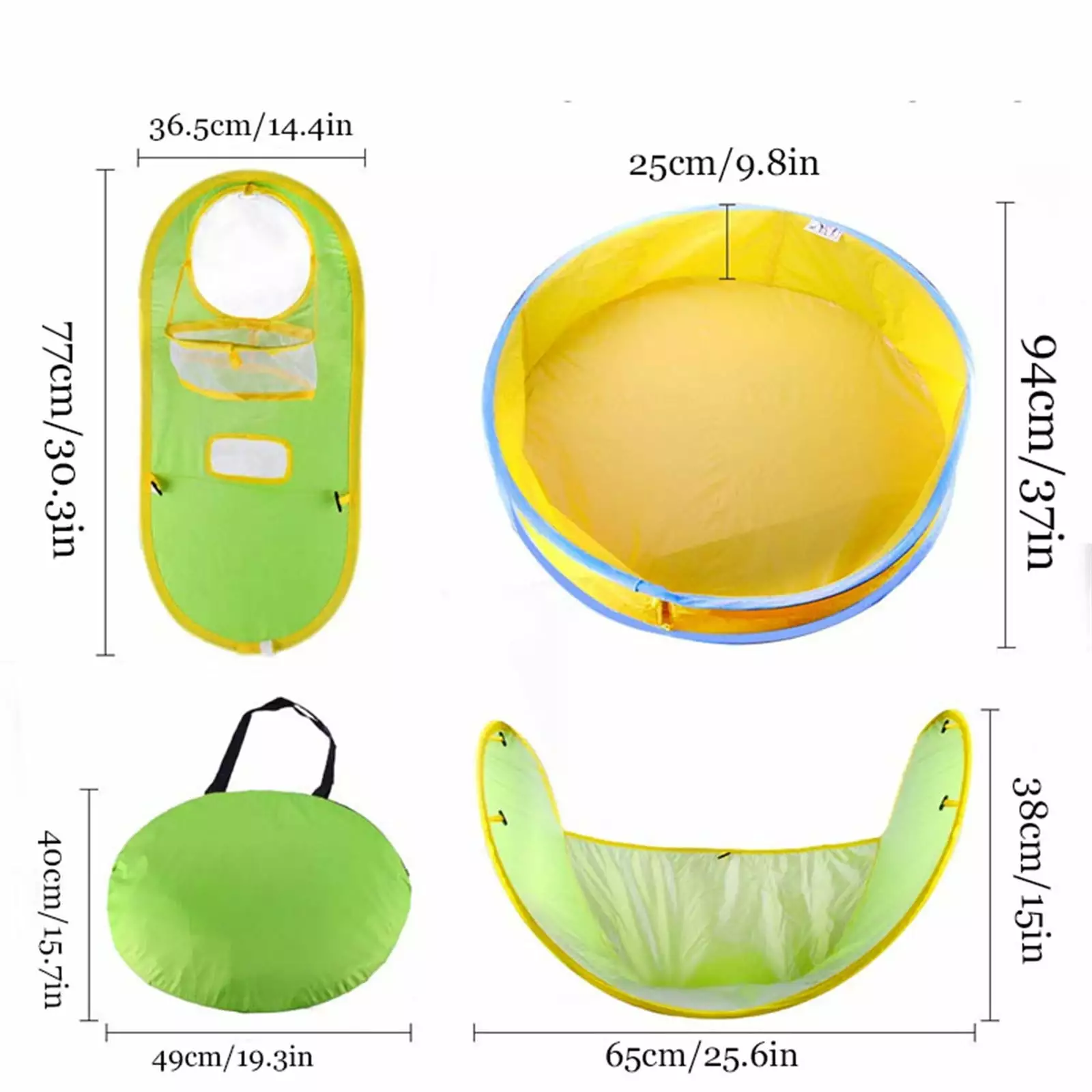 Kangnenghuishiye Beach Tent Portable Play Tent Automatic Speed Open Children Swimming Pool One