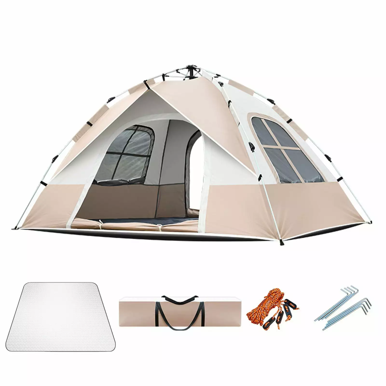 Blateno Instant Pop Up Tent 2-3 Person Automatic Tent Waterproof Windproof Camping Outdoor Picnics Backyard