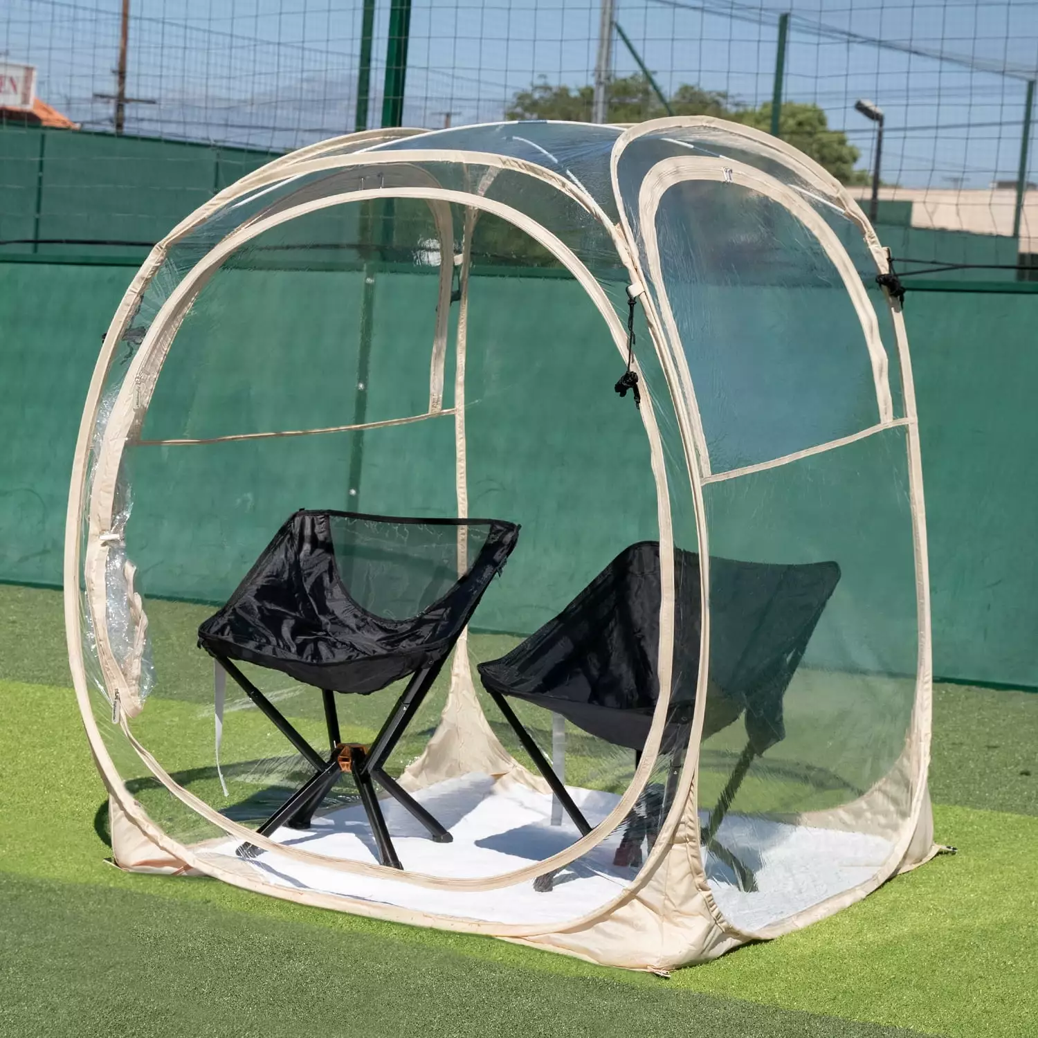 2 Person Weather Resistant Pop Up Pod Shelter Sports and Camping 40x40x62h