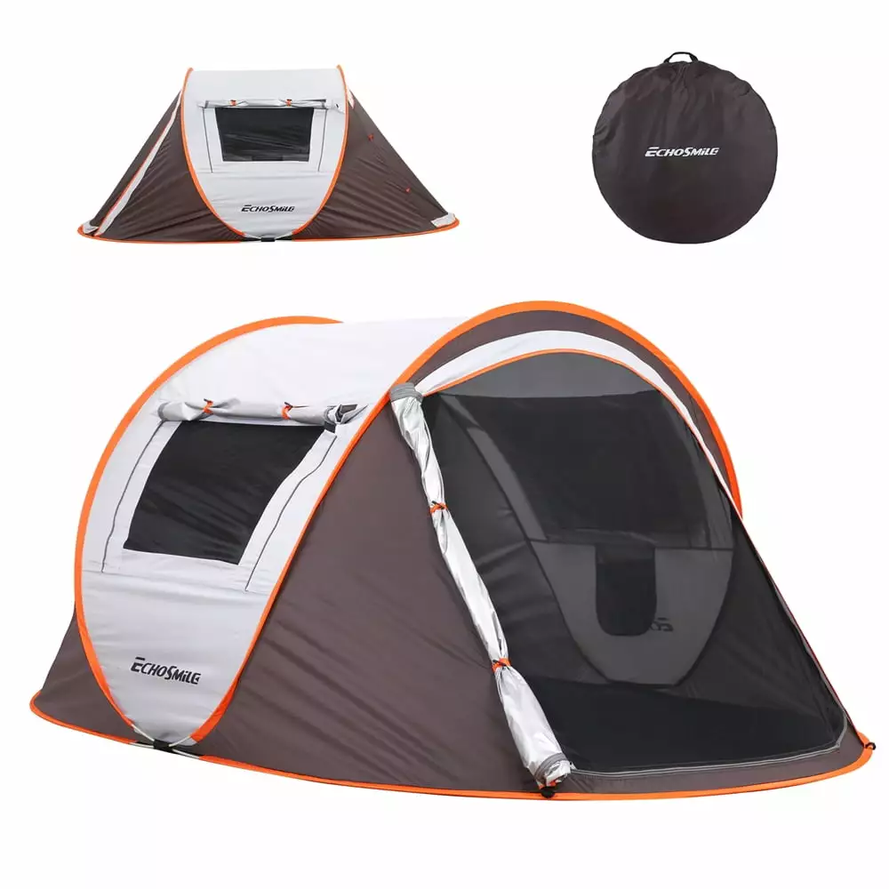 Pop Up Camping Tent 2 Person Lightweight Beach Tent Carry Bag