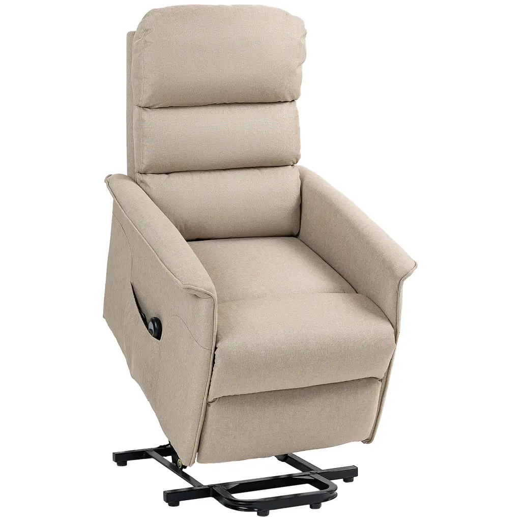 Homcom Power Lift Recliner Chair Elderly Easy Assembly and Comfortable Material aosom business