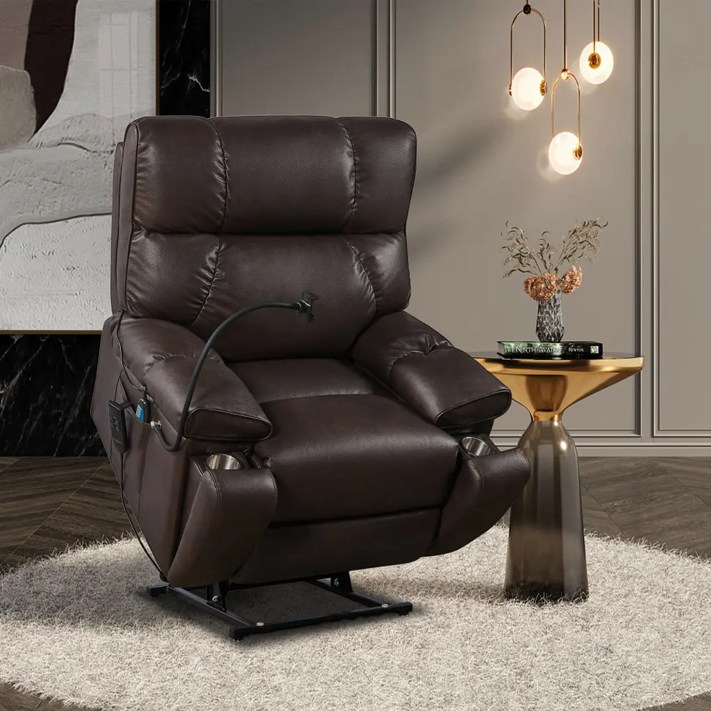 Electric Power Lift Recliner Chair Phone Holder Elderly and Comfort liyasifurnitureco.-ltd.