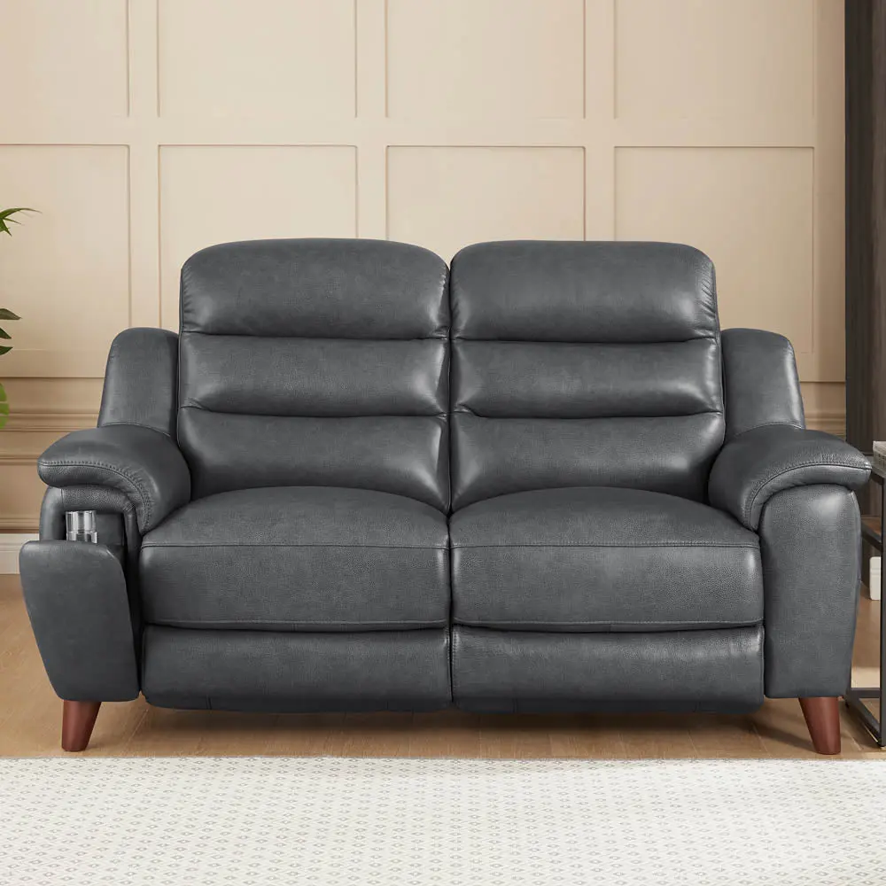 Dream Power Headrest Zero Gravity Reclining Loveseat Alloy Metal Gray Memory Foam hydeline furniture