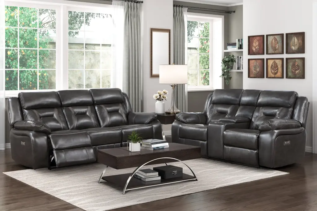 2Pc Power Reclining Sofa Set Modern Design Living Room Furniture kanepe