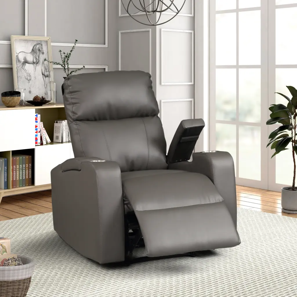 Modern Power Recliner Glued Solid Wood Frame and Heavy Duty Steel Rail kanepe