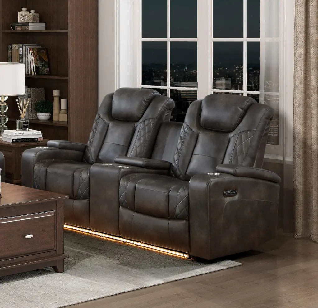 Premium Ease Modern Power Reclining Loveseat Living Room Furniture kanepe