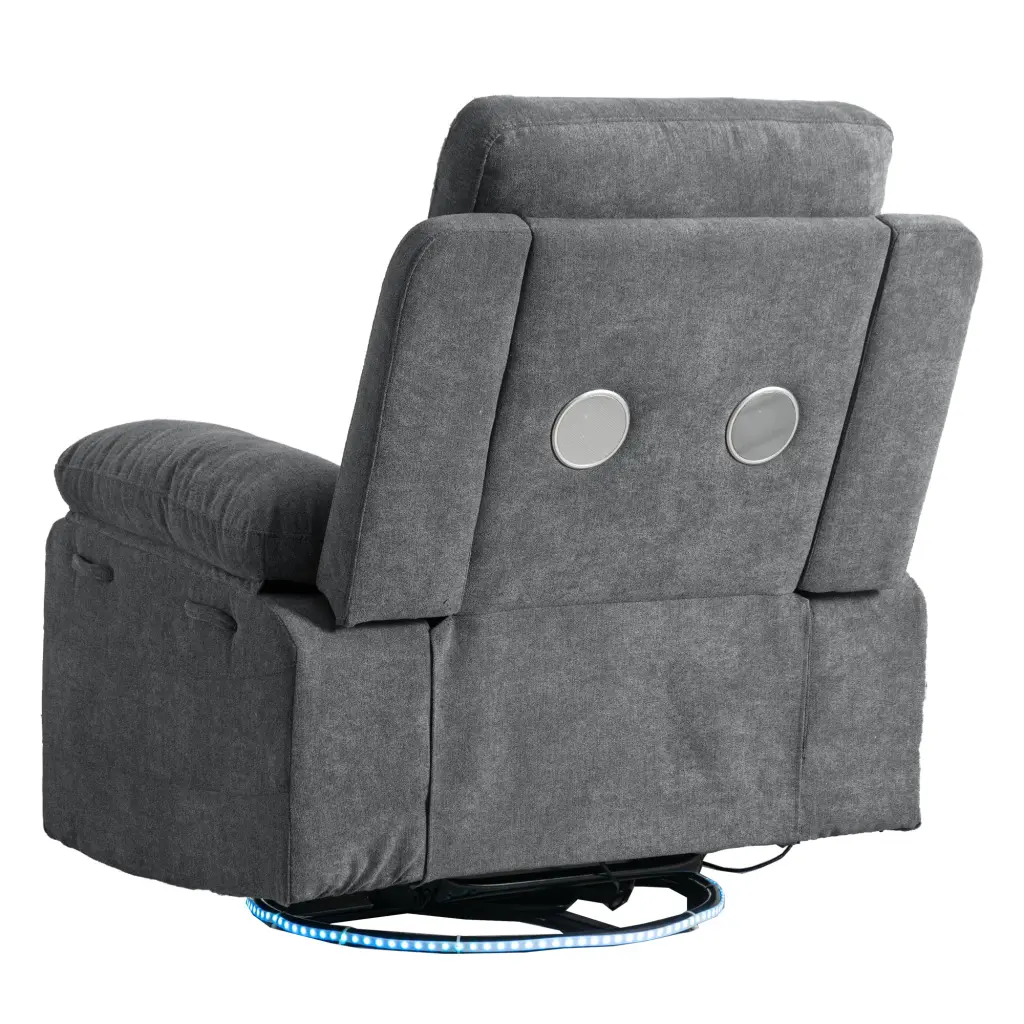 Power Recliner Glider Chair Bluetooth Speaker 270 Degree Swivel rnb