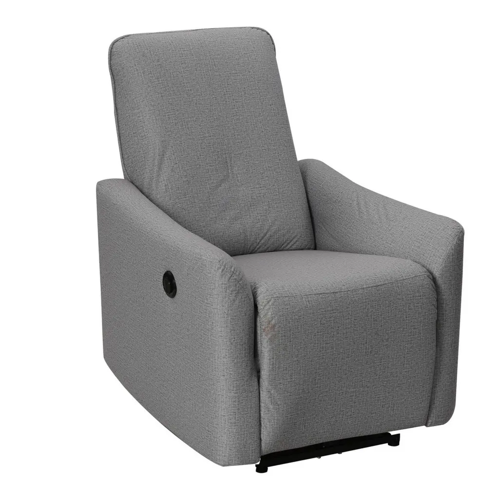 35 Inch Modern Power Recliner Chair Touch Control Button Gray royal hampton