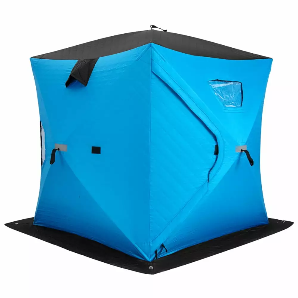 Aimee Lii Portable 2 Person Ice Shanty Cotton Padded Walls Oversize Privacy Tent Easy Setup