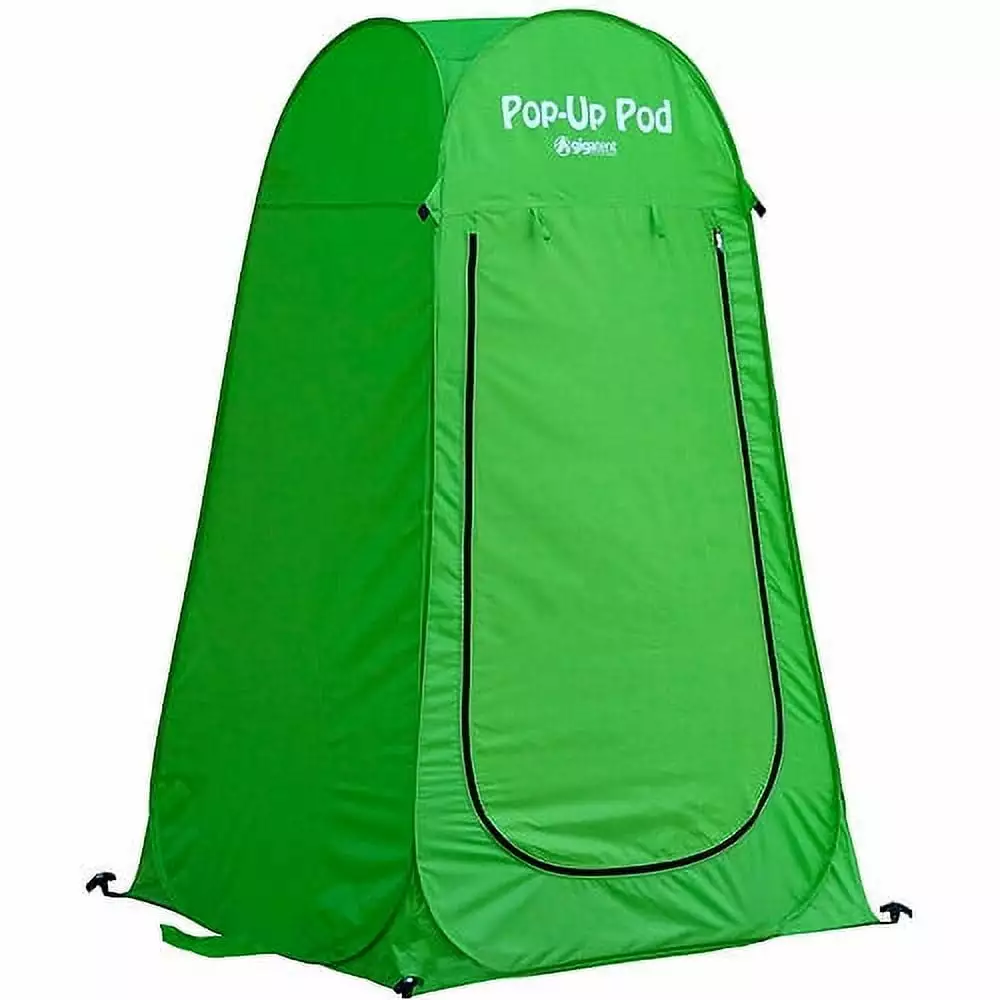 GigaTent 1-Person Pop-up Privacy Tent Camping Changing Room Portable Shower Station Green
