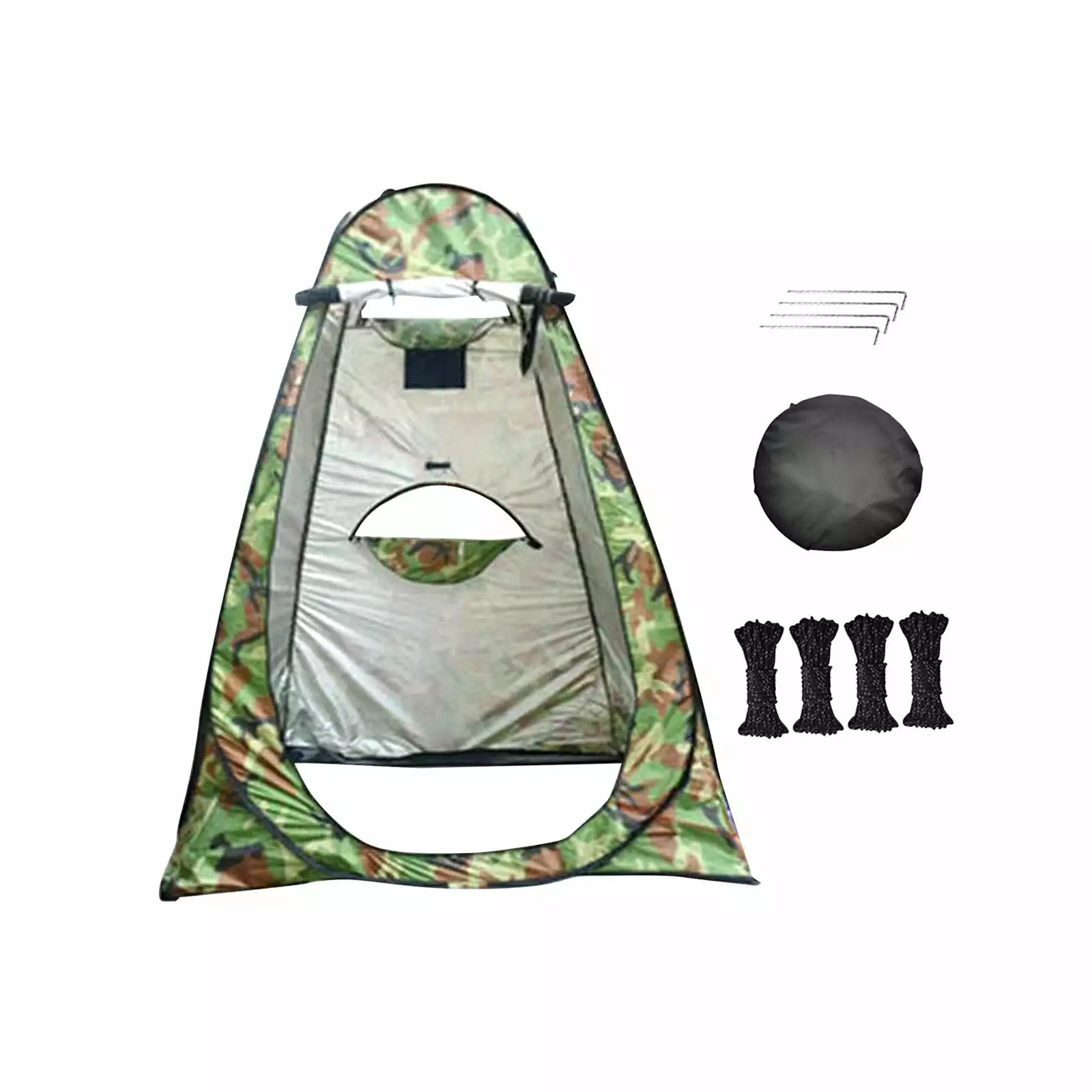 Harayaa Privacy Tent Shelter Single Person Shower Tent Camping Hiking Picnic Green Pattern