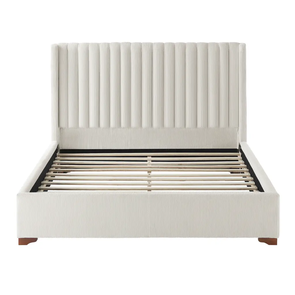 Queen Dimensions Modern Design Bed Frame Upholstered Queen Bed Frame Platform justone