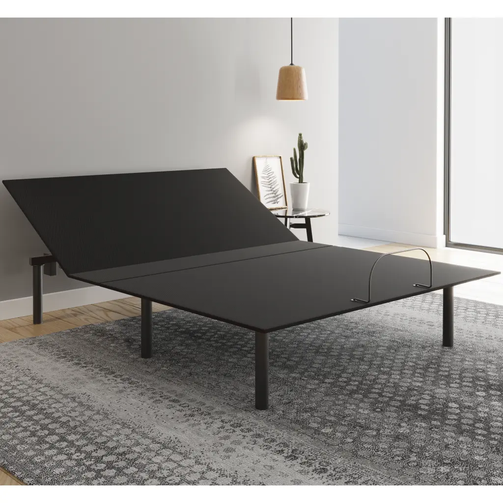 Essential Customizable Base Queen Bed Black diamond mattress