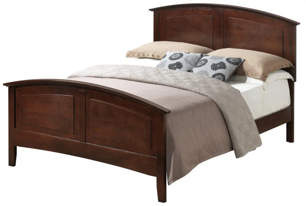 Hammond G5425A Queen Bed 2 Storage Boxes Cappuccino Beige glory furniture
