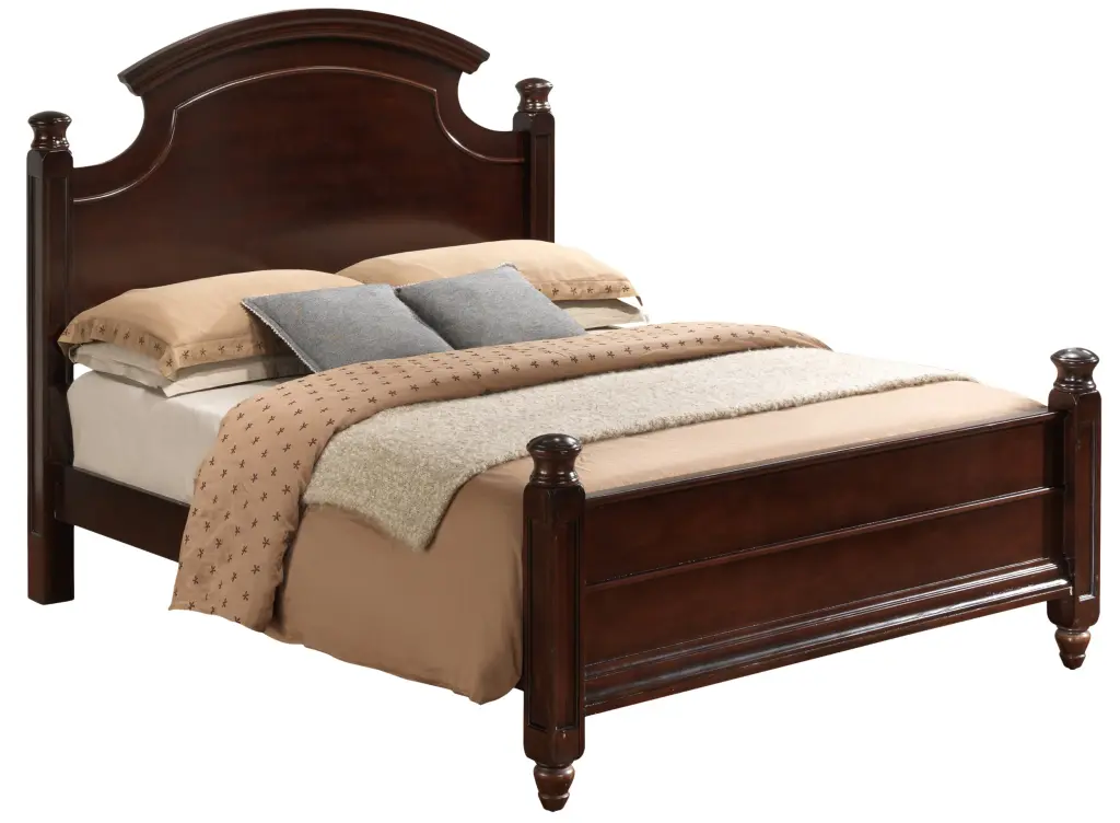 Summit G5950A Queen Bed 3 Storage Boxes Cappuccino Beige Particle Board glory furniture