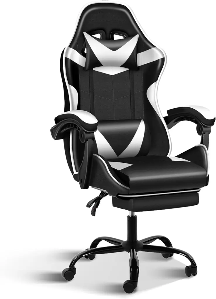 Gaming Chair Footrest Big And Tall Gamer Chair Racing Style Adjustable Ergonomic Computer Chair w1134dhs