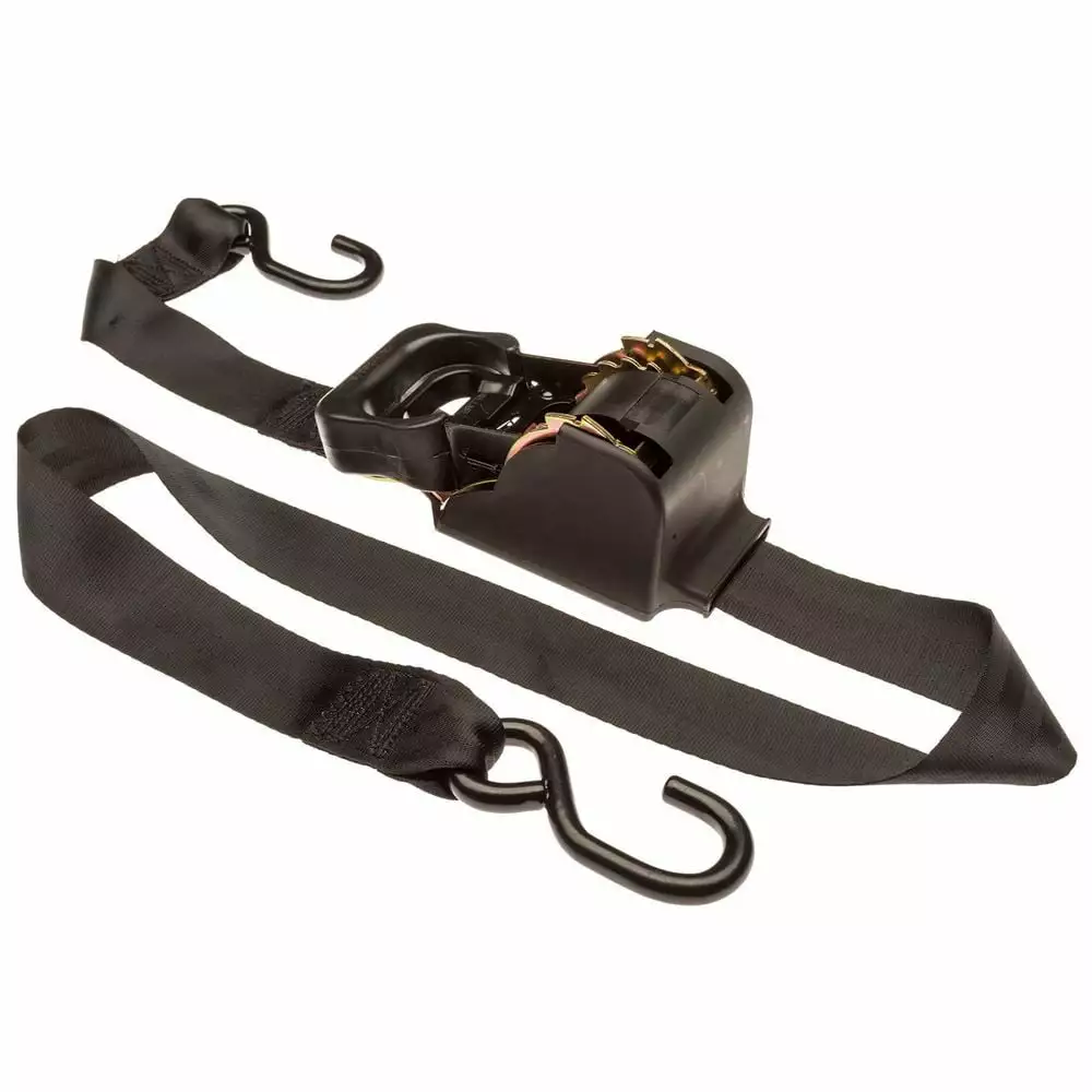 10 Feet Retractable Tie Down Ratchet Strap Easy Pull Handle Secure Transport 1