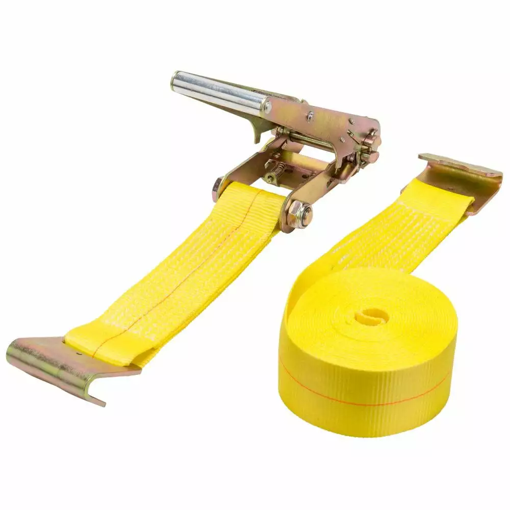Keeper Inc 130-04637 15 000 lbs Capacity 3 x 27 ft Ratchet Tie Down Strap Flat Hook Ends 27x3