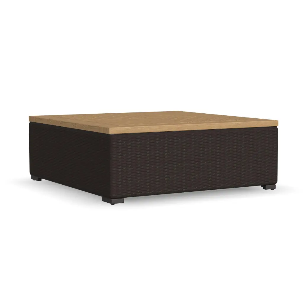 Homestyles Palm Springs Rattan Outdoor Coffee Table Brown