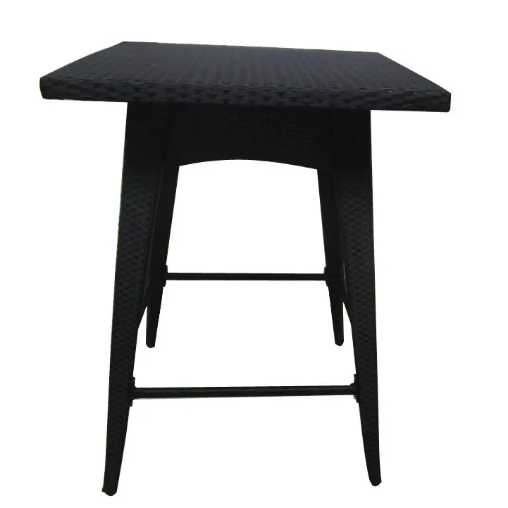 Marbella Bar Table Dark Brown Rattan nh-bc furniturings