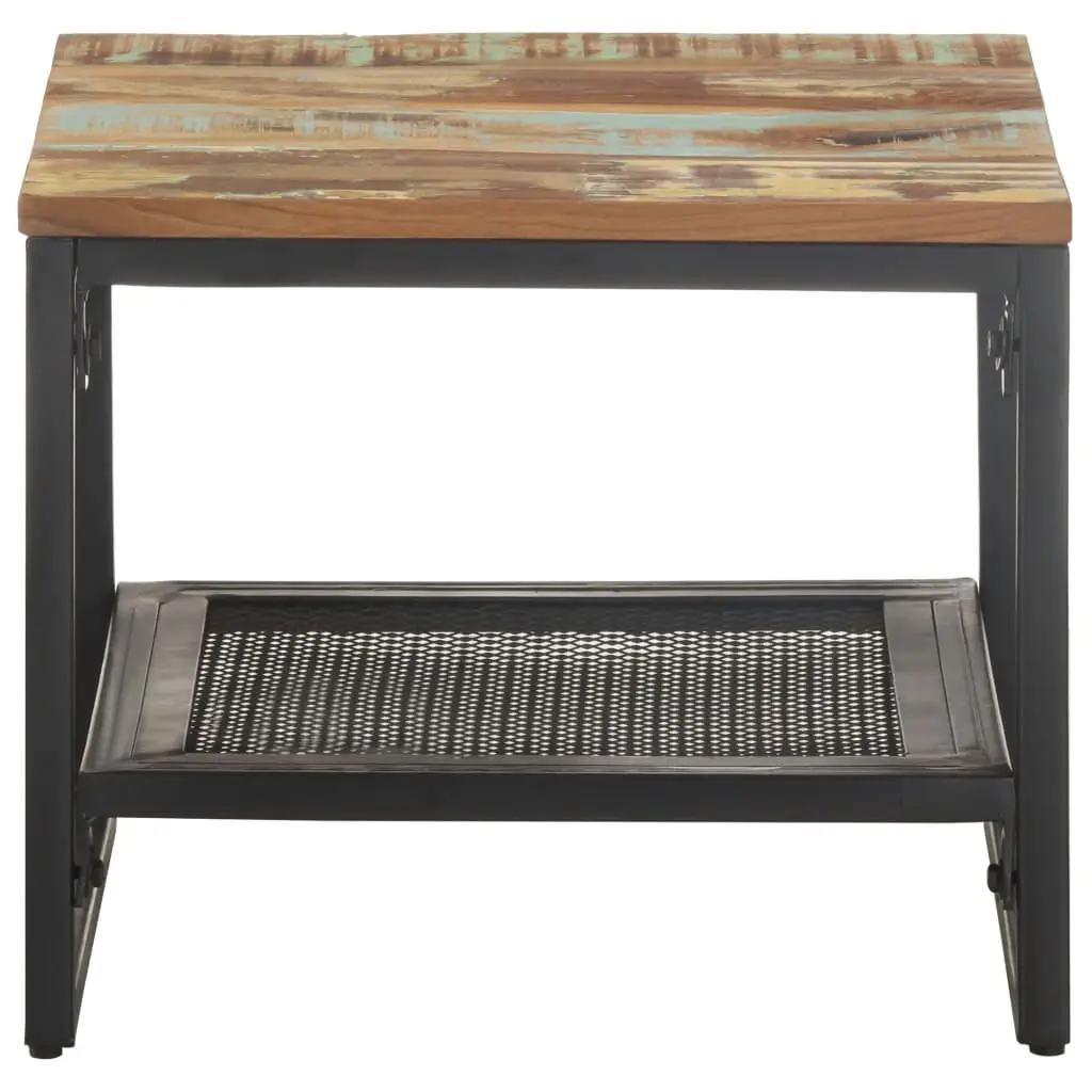 vidaXL Side Table 15.7x15.7x13.8 Solid Reclaimed Wood